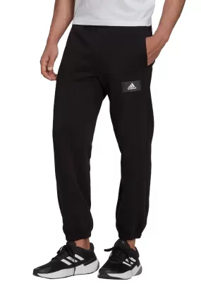 Adidas Mens Feel Vivid Cotton Fleece Pants <br> HK2834