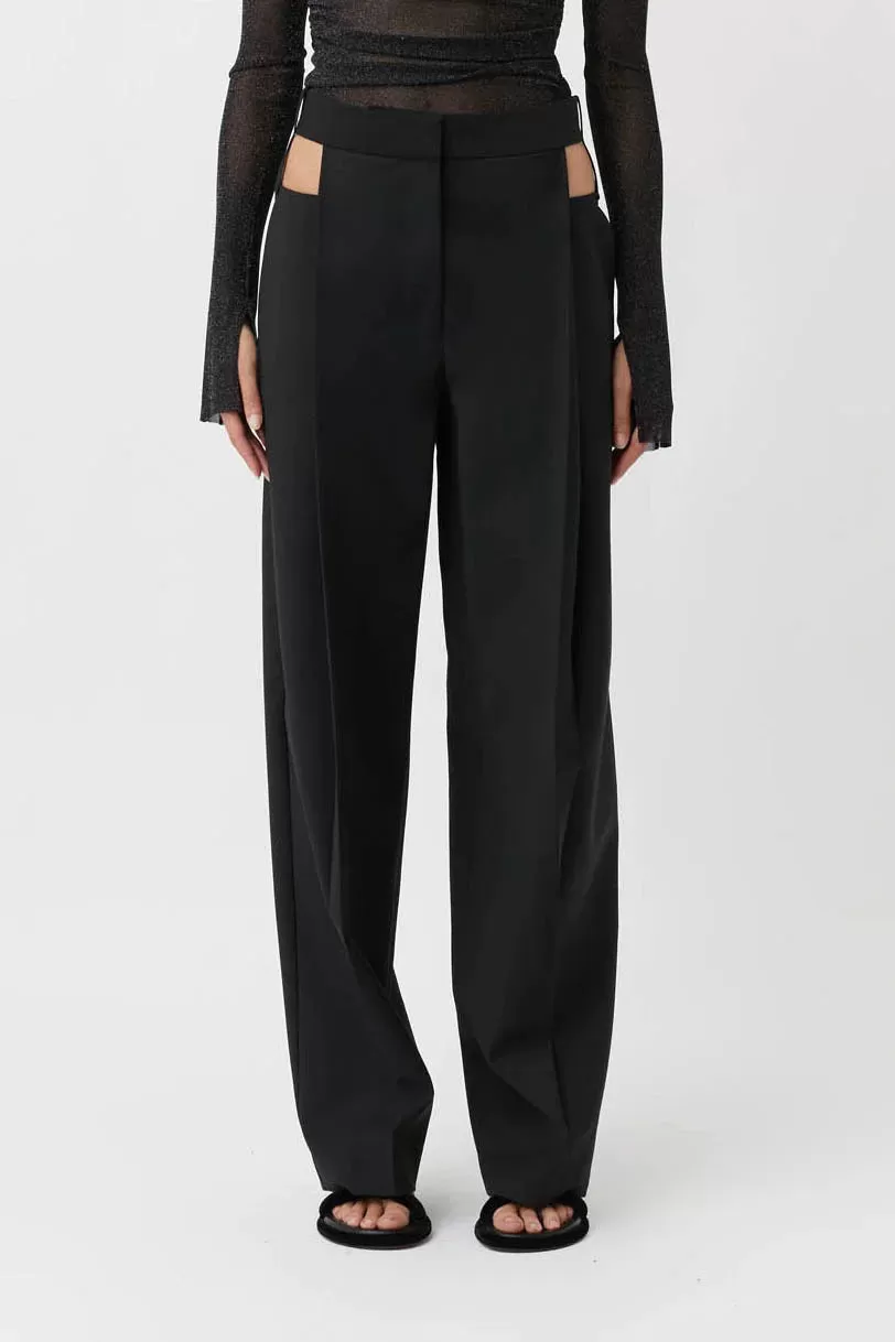 ALMA TAILORED PANT-BLACK