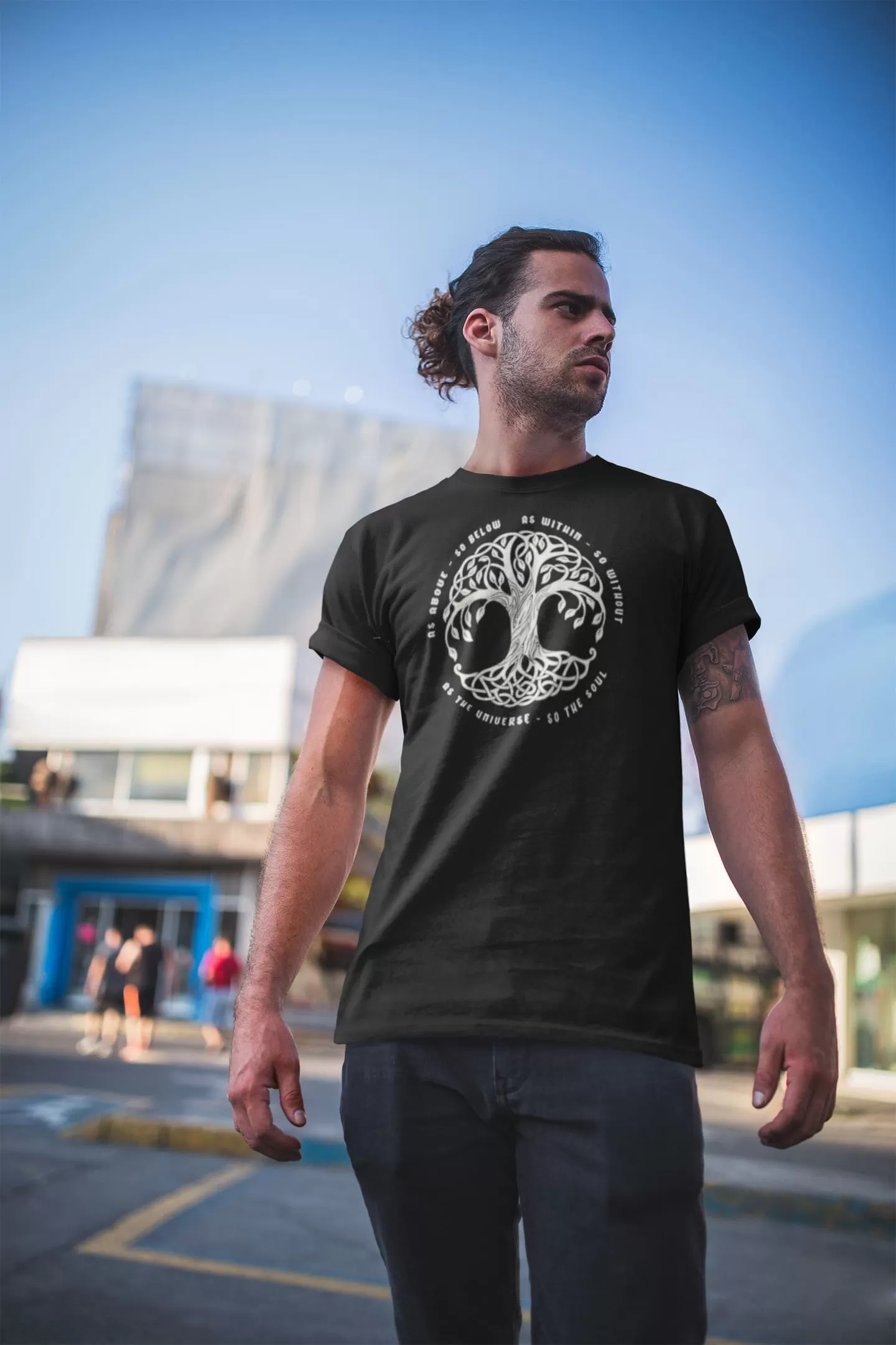 As Above So Below Black T Shirt