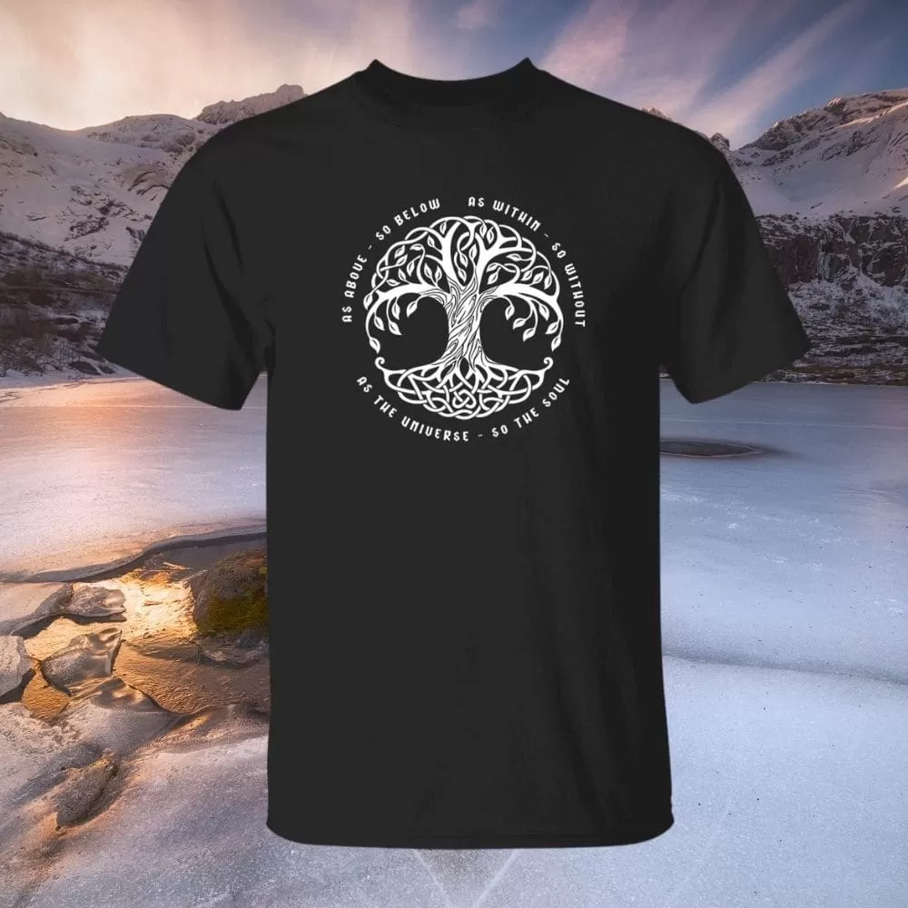 As Above So Below Black T Shirt