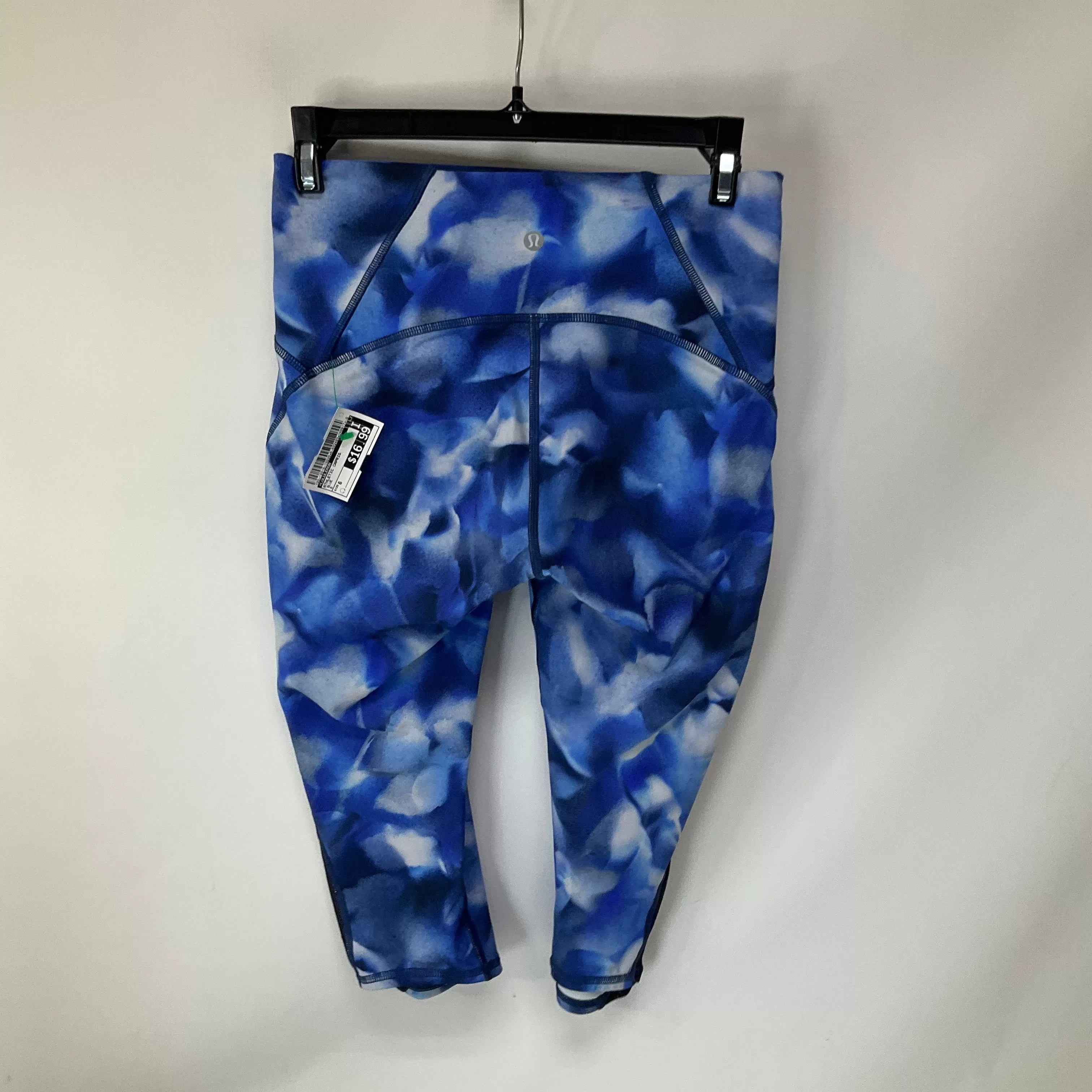 Athletic Capris By Lululemon In Blue, Size: 6