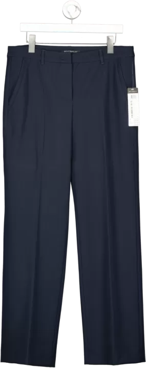 Betty Barclay Blue belted Straight Leg Trousers UK 14