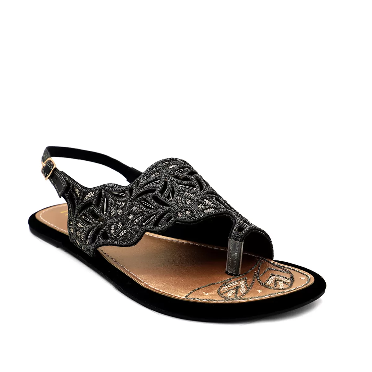 Black Ethnic Sandal 050186