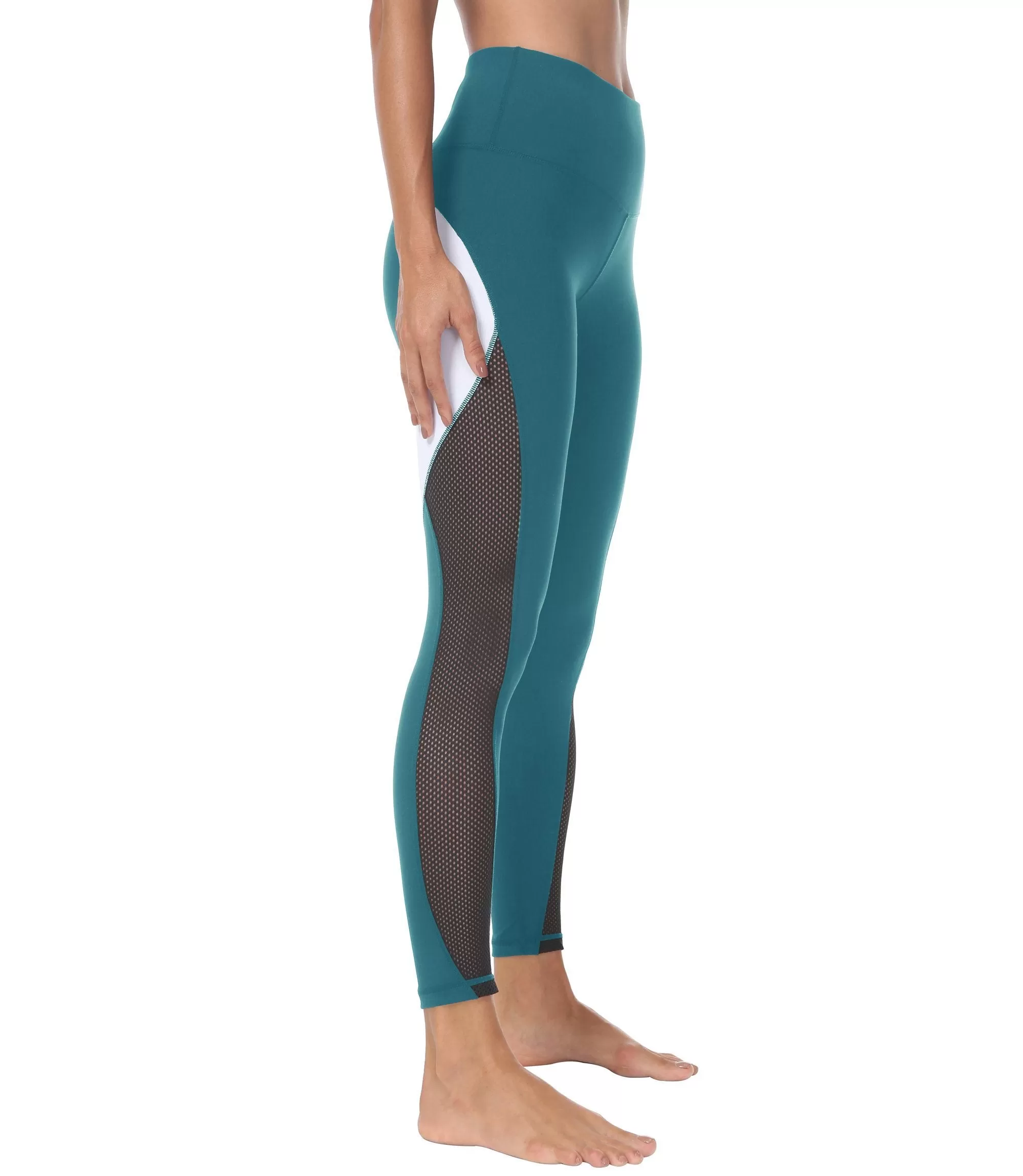 Blocking Mesh Color Leggings