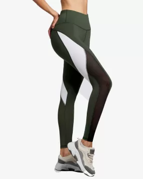 Blocking Mesh Color Leggings