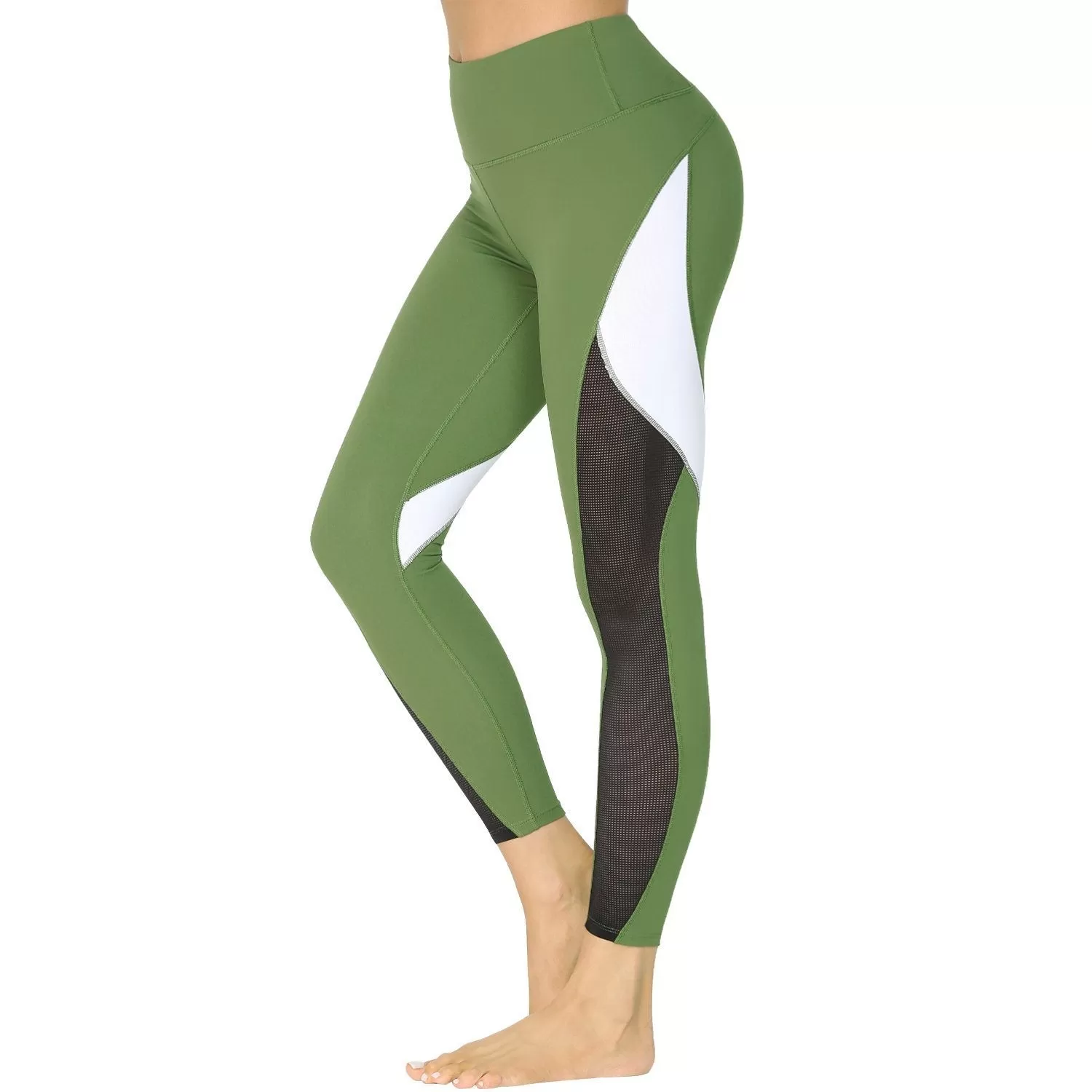 Blocking Mesh Color Leggings