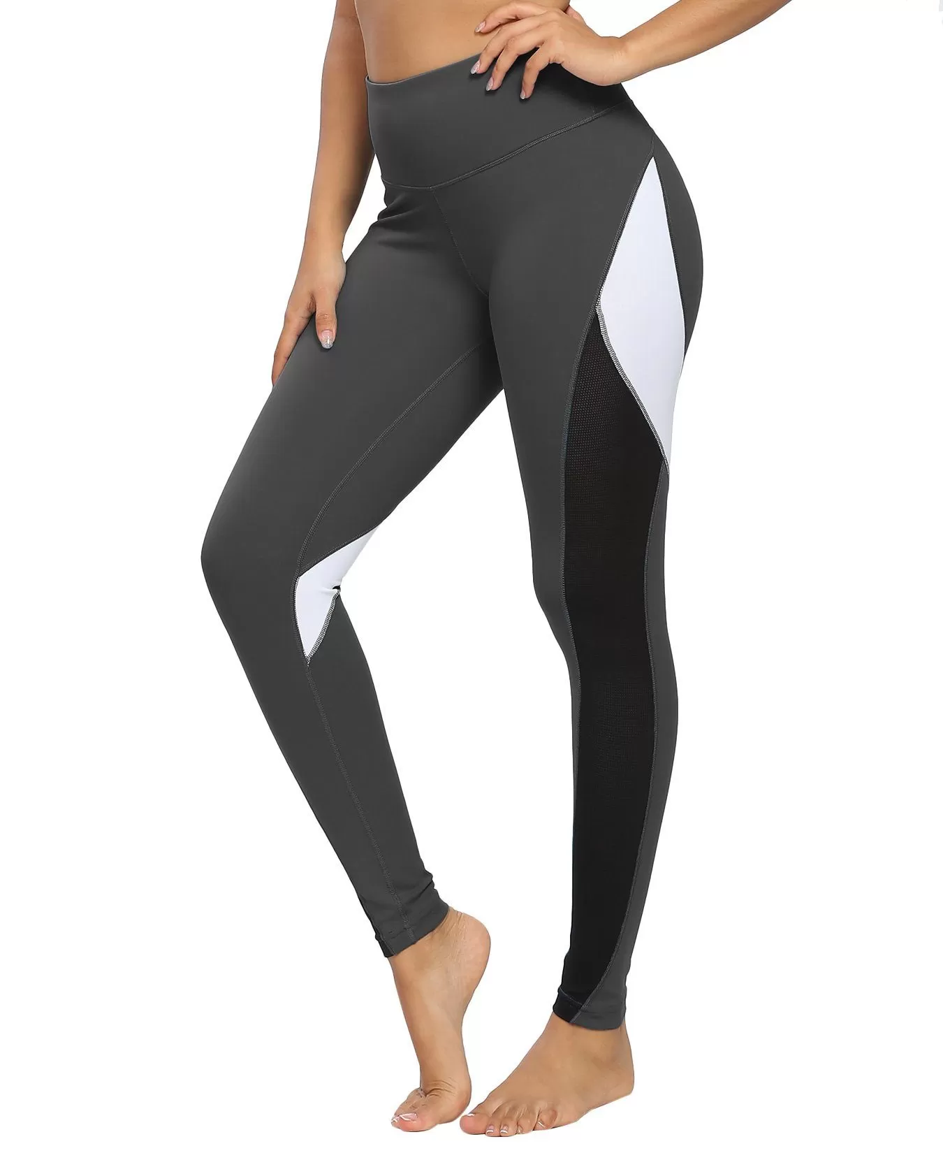 Blocking Mesh Color Leggings