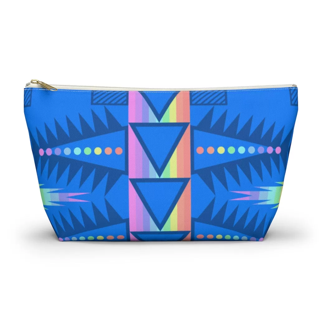 Blue and Pastel Accessory bag