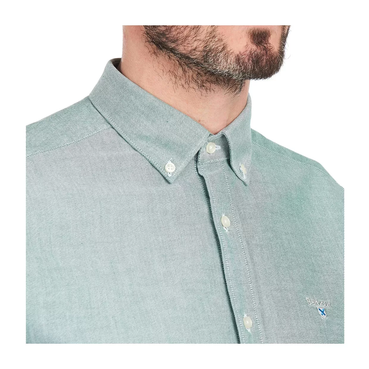 Camicia Barbour Oxford 3 Tailored Verde