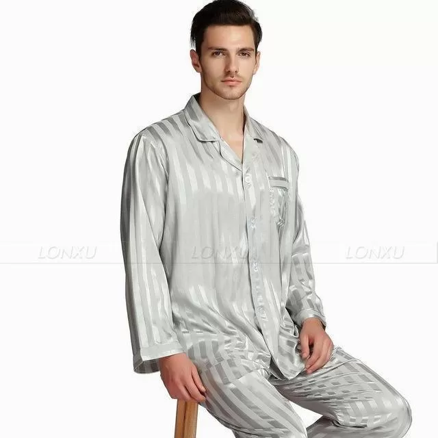 Cozy Stripes Men Pajamas Set