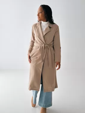 Dex Marilyn Long Jacket in Taupe