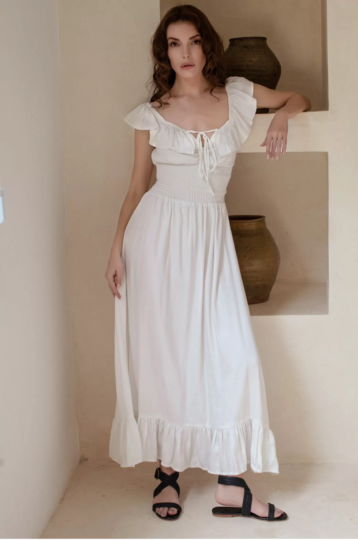 Florence Off Shoulder Maxi Dress (Sale)