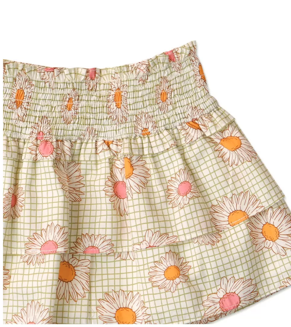 GINGERSNAPS SS24 Mini Growing Together Daisy Print Skirt