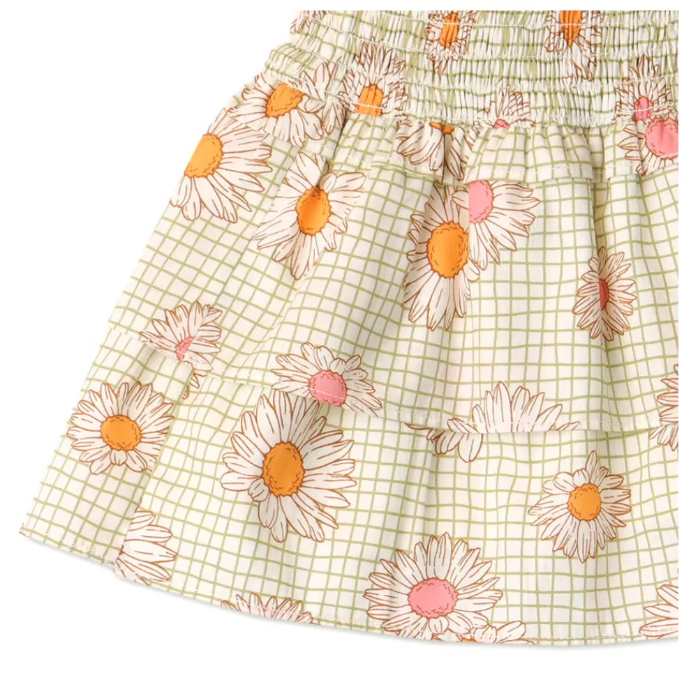 GINGERSNAPS SS24 Mini Growing Together Daisy Print Skirt