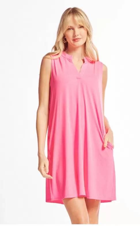 Greatest of Times Tank Dress - Neon Pink