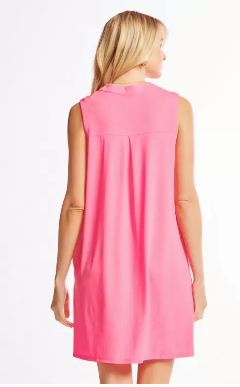 Greatest of Times Tank Dress - Neon Pink