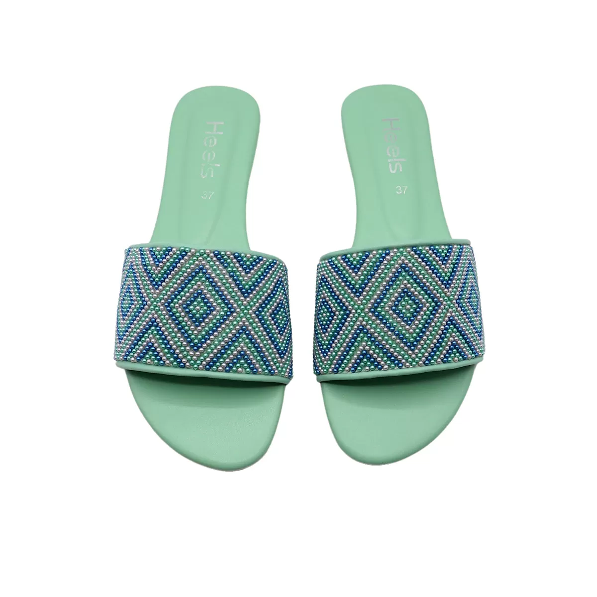 Green Ethnic Slipper 010117