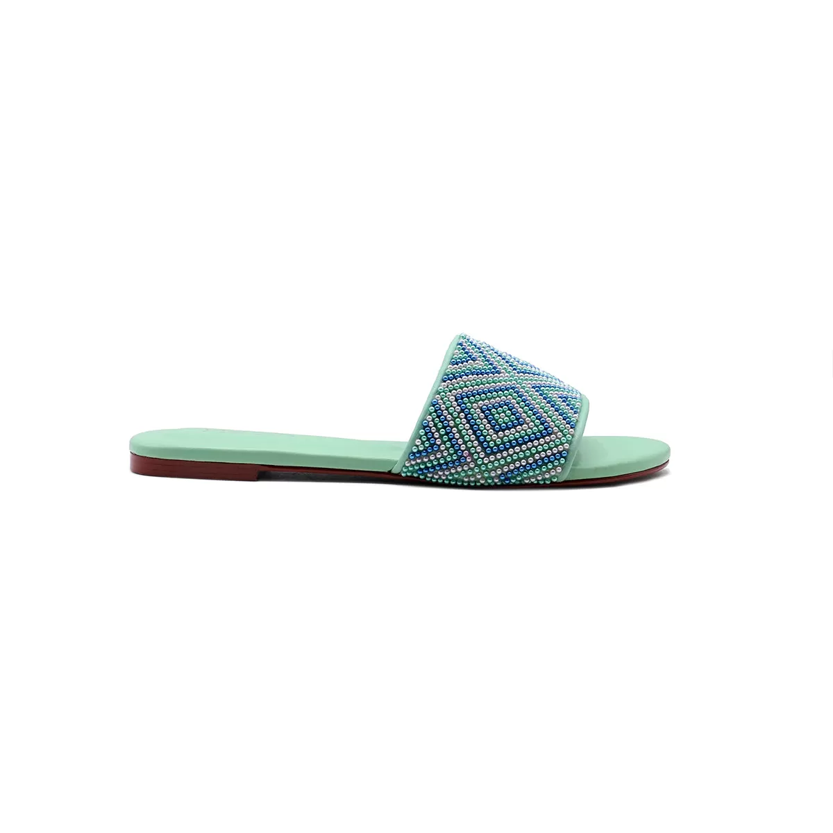 Green Ethnic Slipper 010117