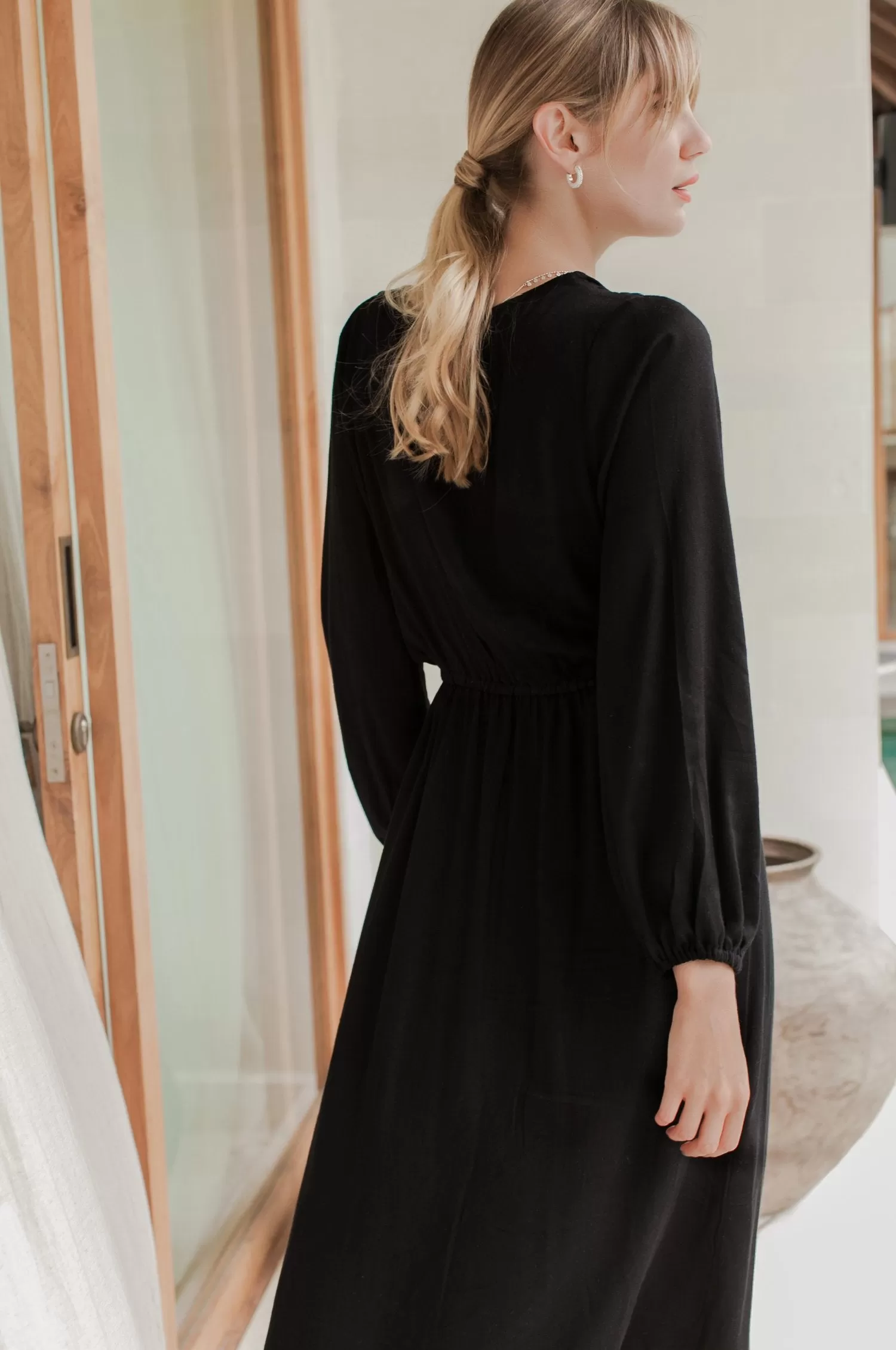 Greta Long Sleeve Midi Dress