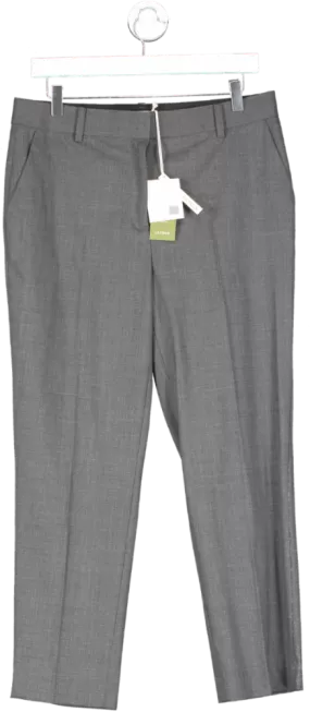 Lily Silk Grey Dolce Vita Wool Trousers UK 12