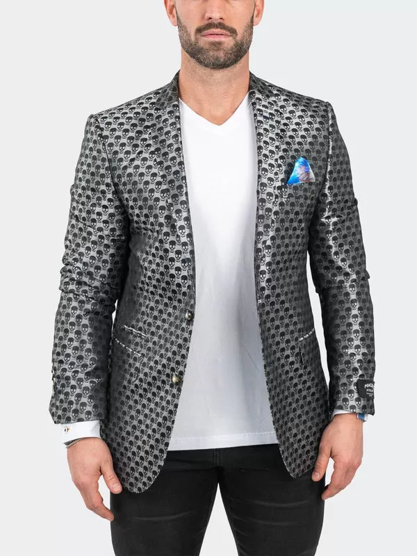 Maceoo Blazers.Maceo | Blazer SkullRepeat Grey