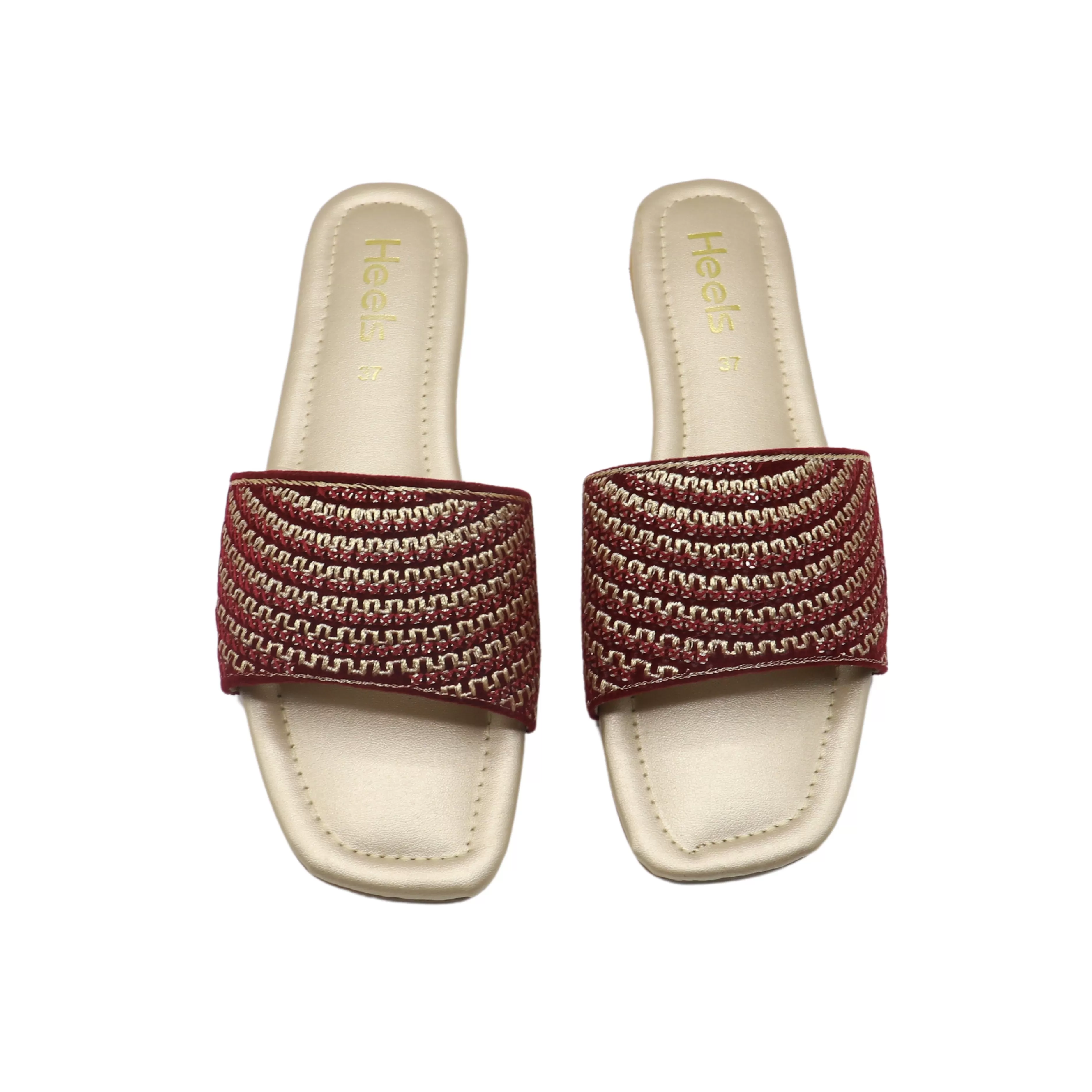 Maroon Ethnic Slipper L00350019