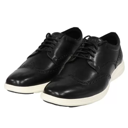 Men's Cole Haan | Grand Tour Wingtip Oxford | Black and Ivory