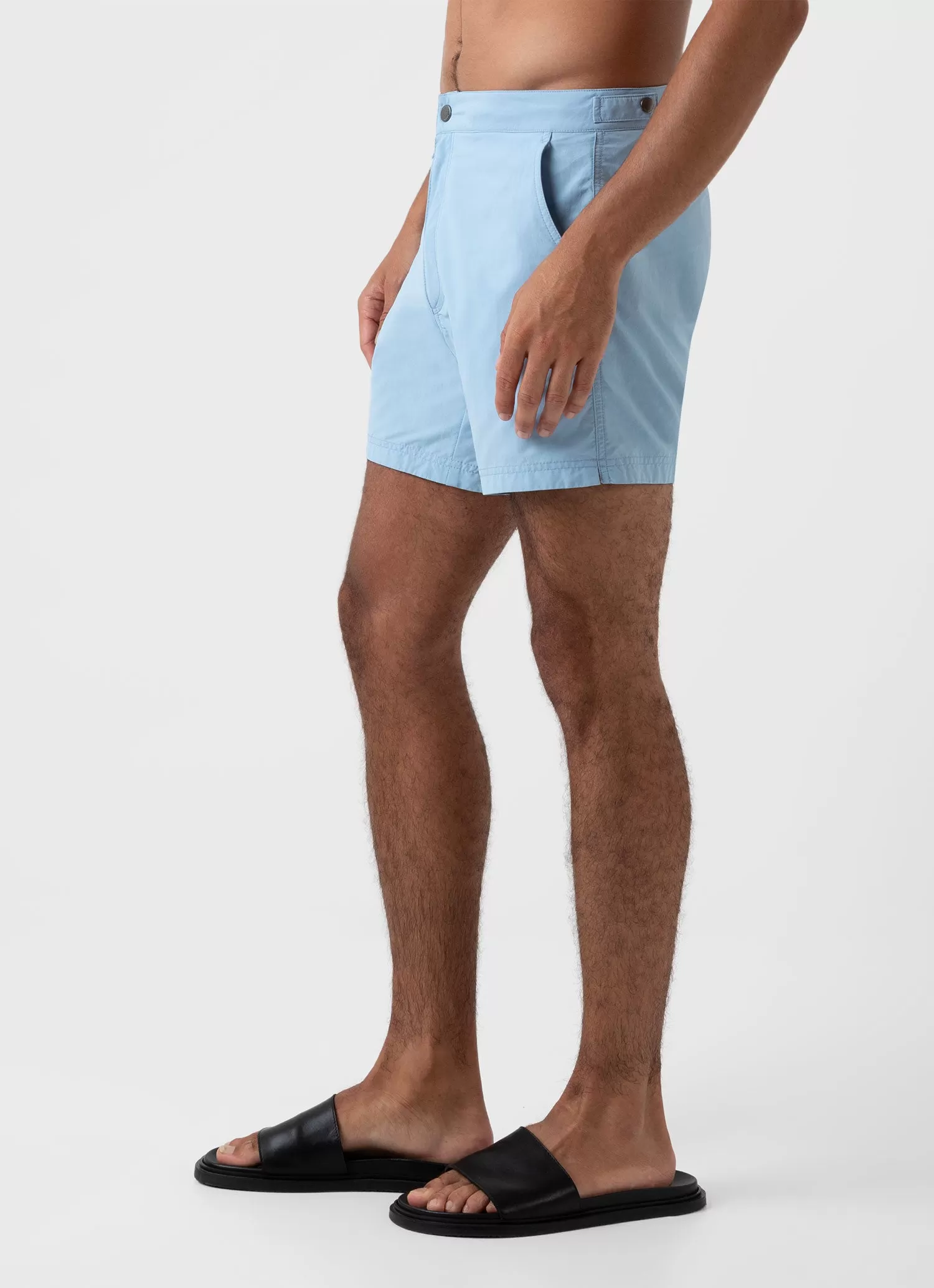 Men's Tailored Swim Short in Light Blue