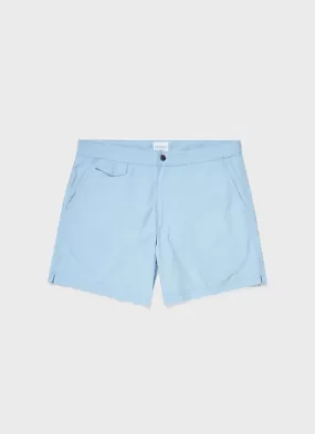 Men's Tailored Swim Short in Light Blue