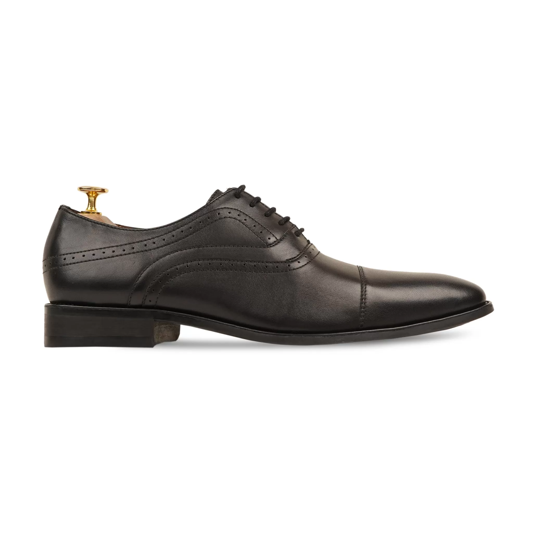 Moreton - Men's Black Calf Leather Oxford Shoe