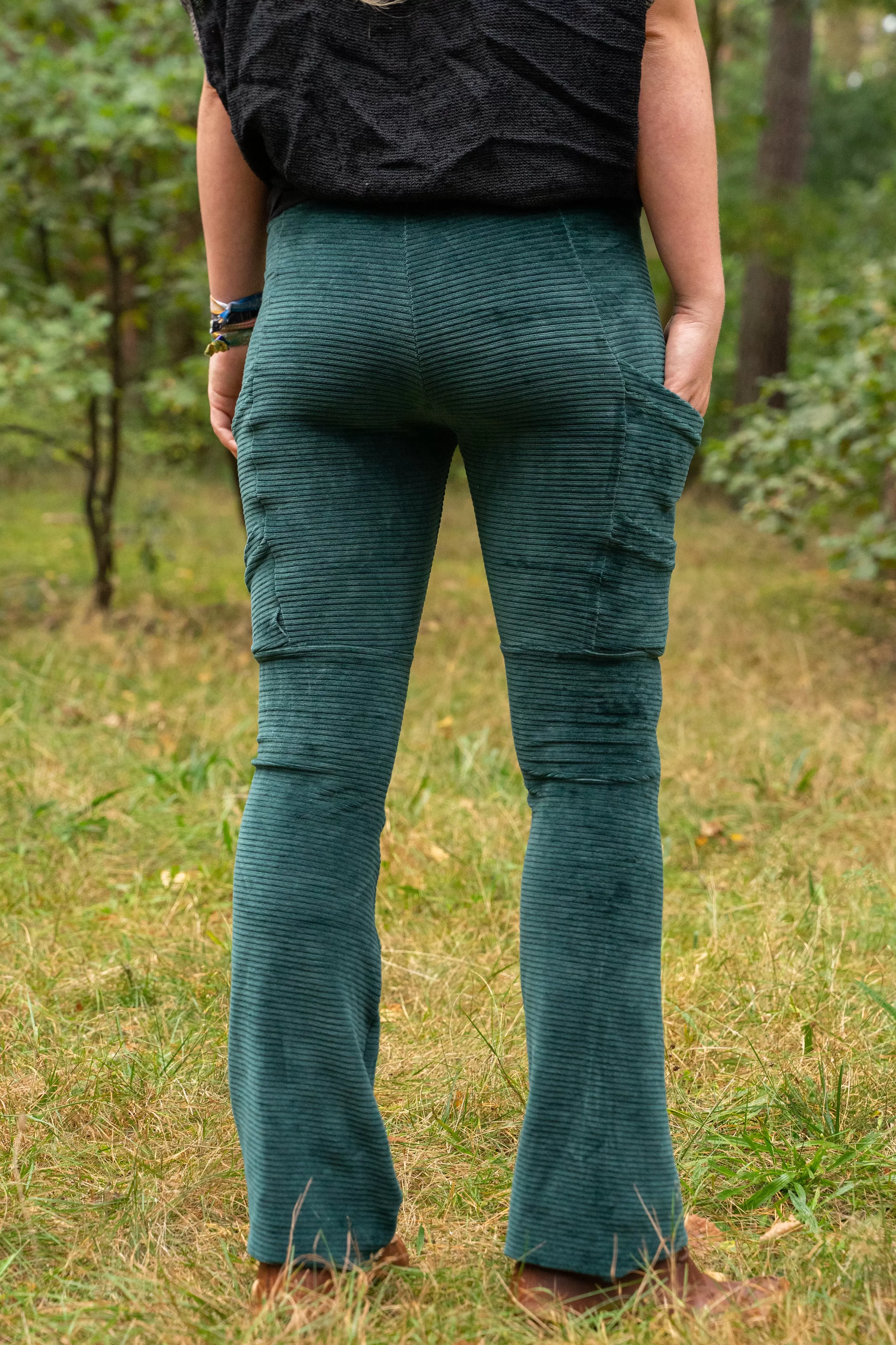 MTO - Leggins mit Taschen - Feincord