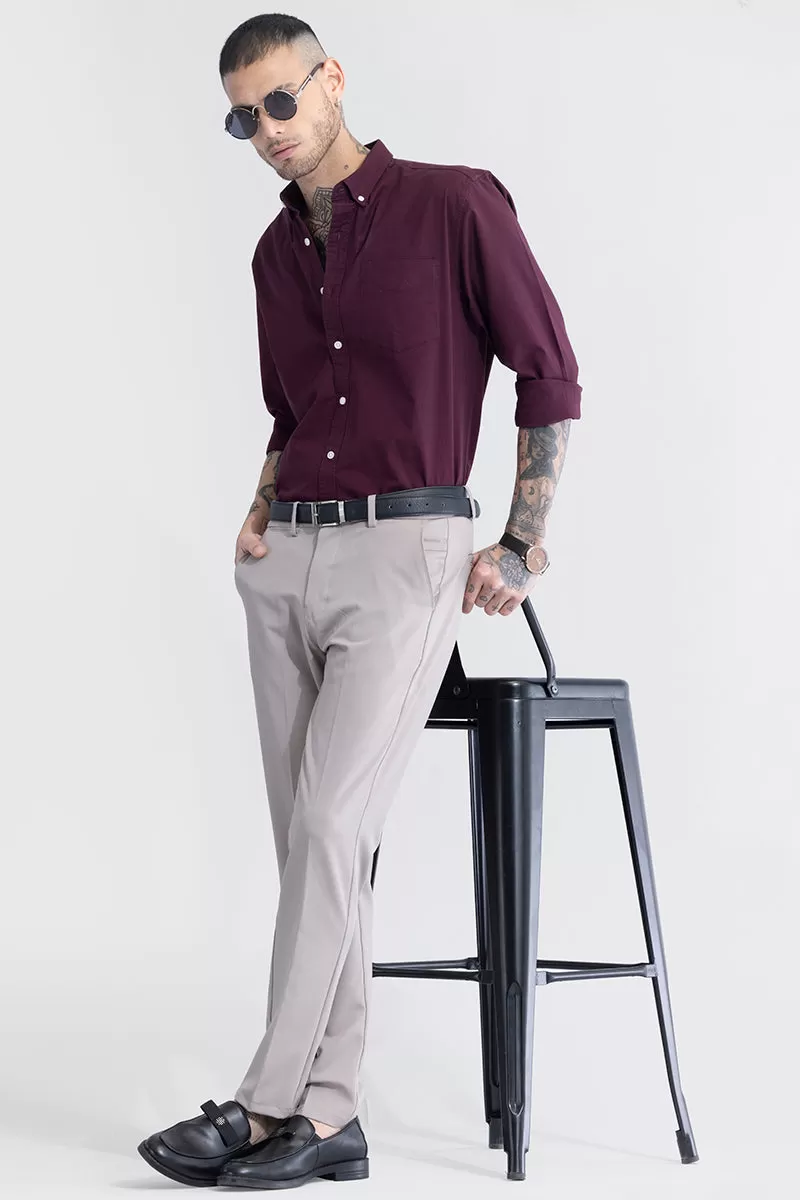 Octave Bone Grey Trousers