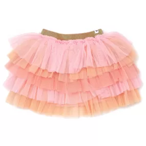 oh baby! Ombre Layered Skirt - Peach Sherbet