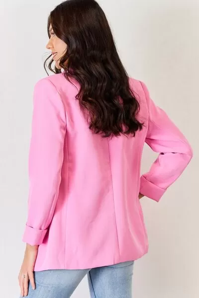 Open Front Long Sleeve Blazer