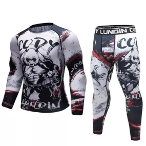 Panda 'Pumped' Elite Compression Long Sleeve Set