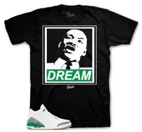 Retro 3 Lucky Green Dream Shirt