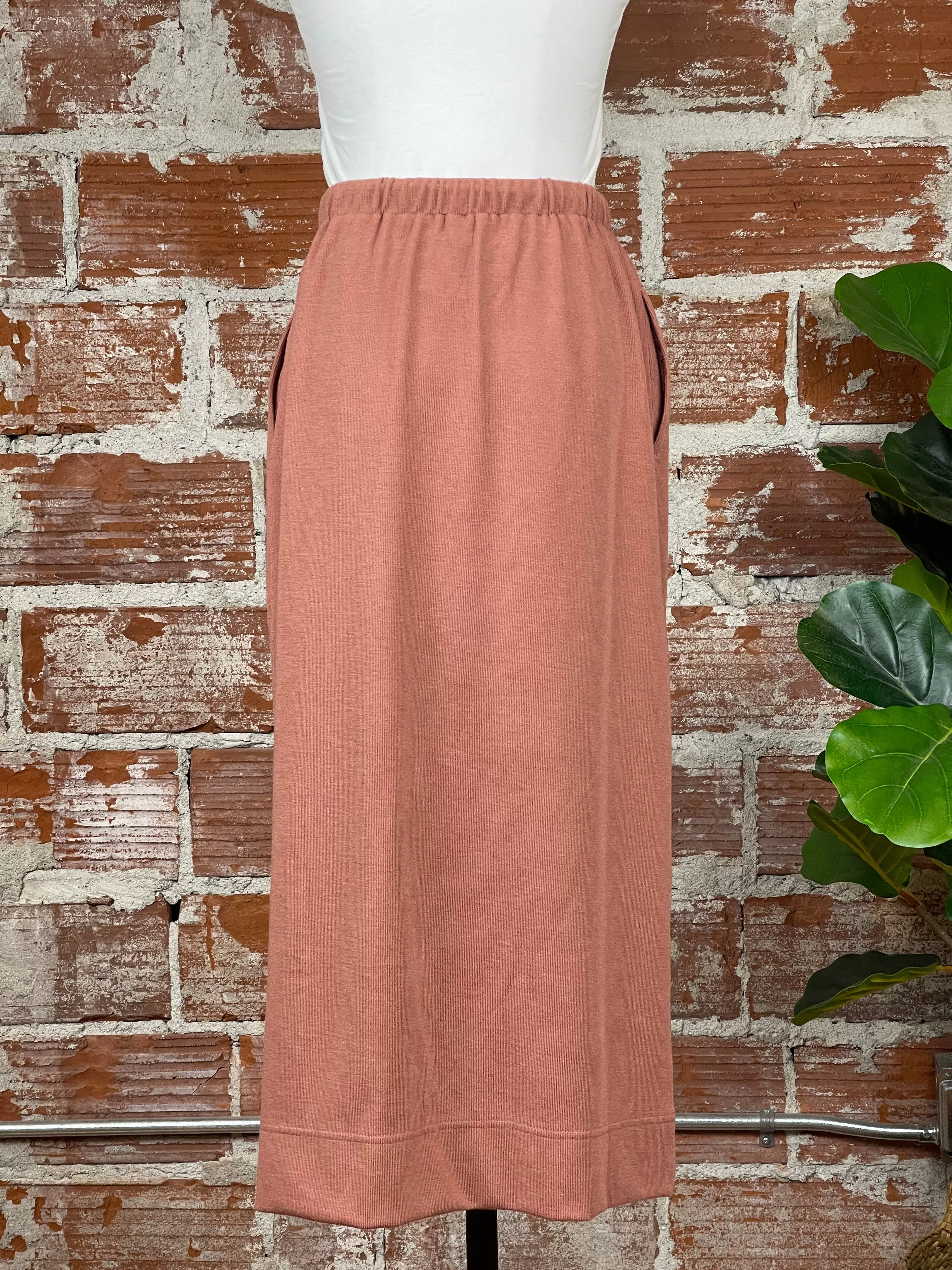 Sienna French Terry Midi Skirt