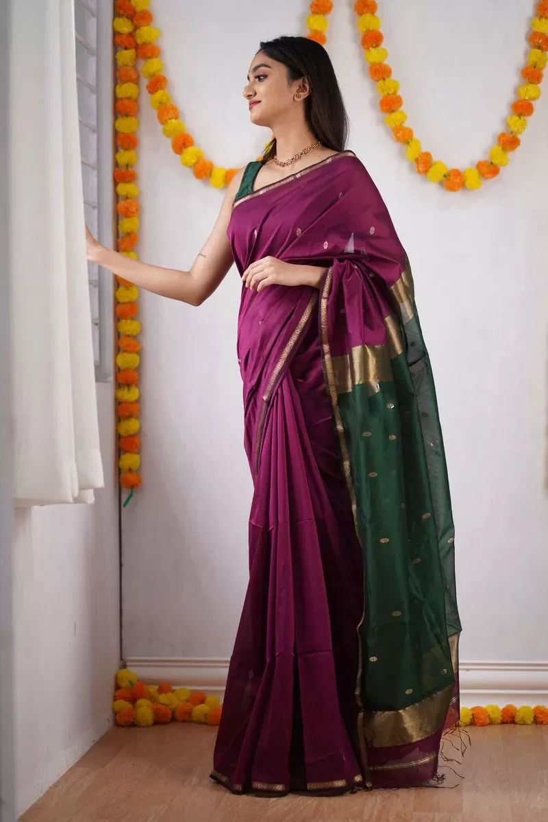 South Silk Cotton Ethnic Saree