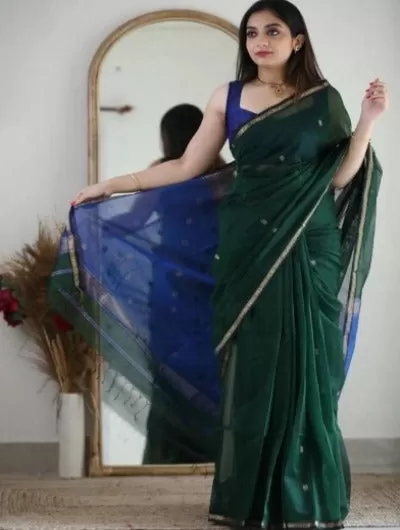 South Silk Cotton Ethnic Saree