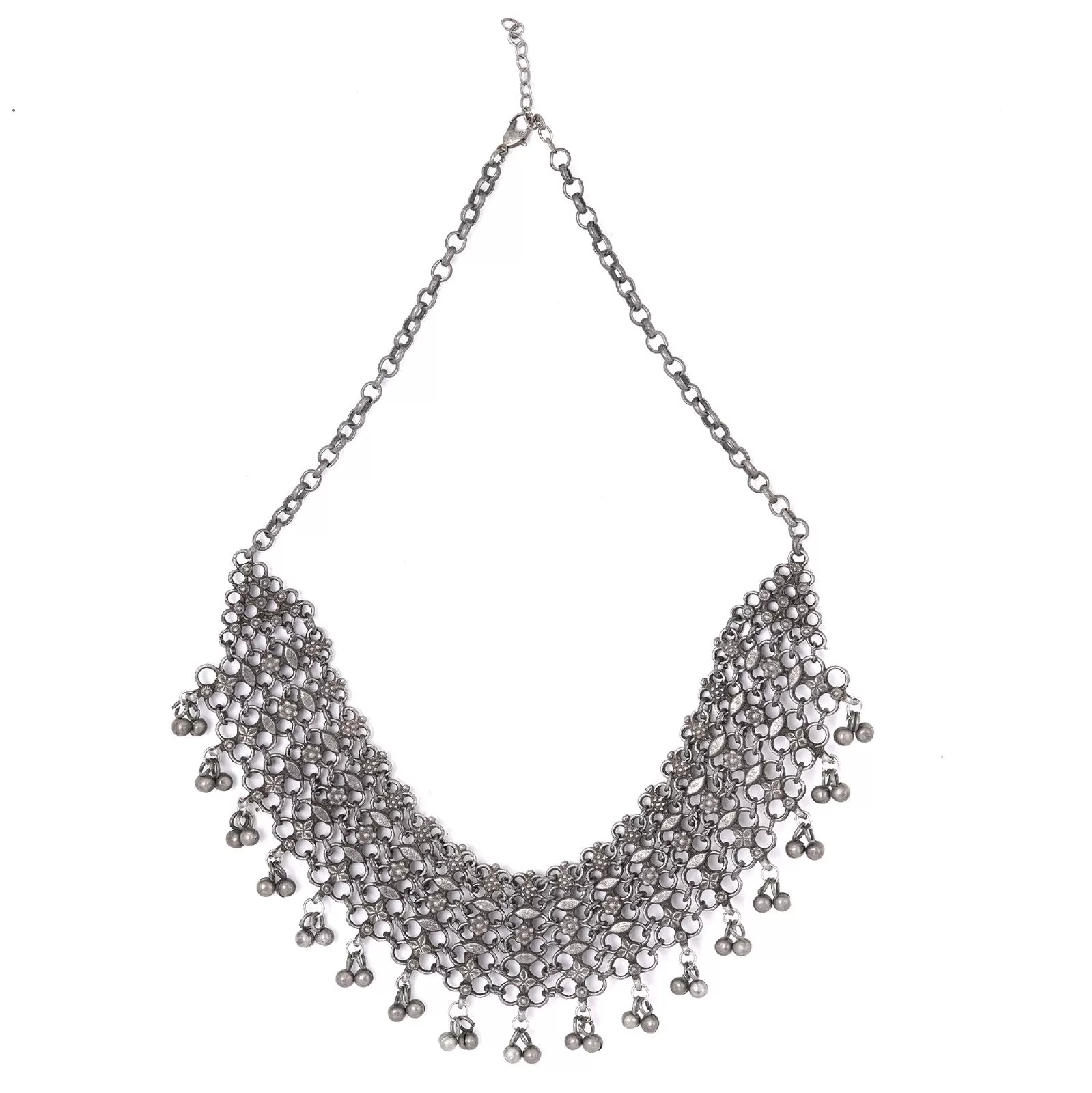 Teejh Rutwa Silver Oxidised Jewelry Gift Set