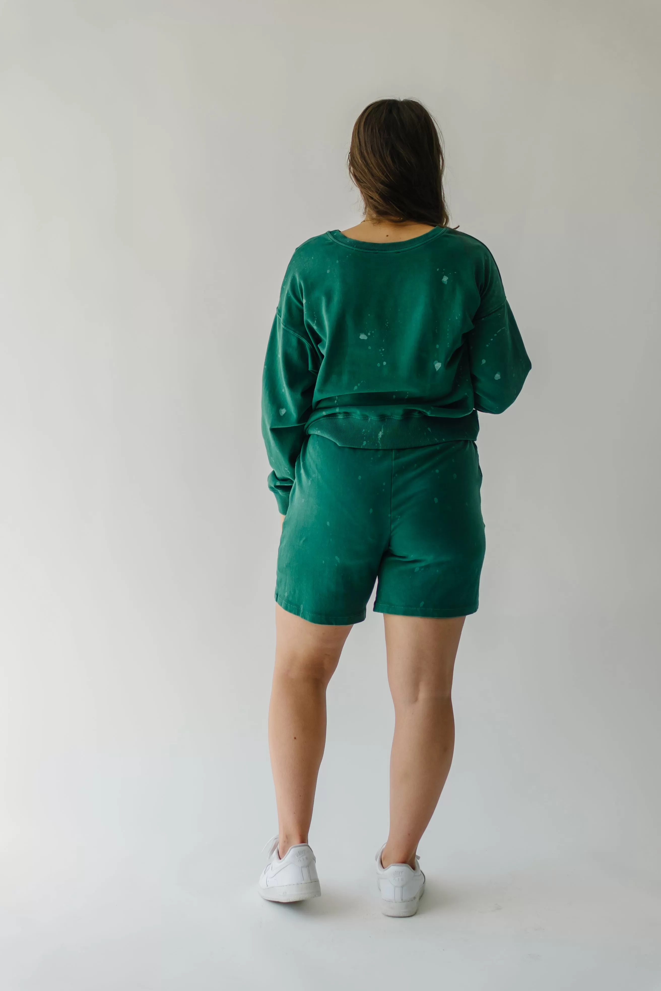 The Roswell Drawstring Shorts in Washed Green