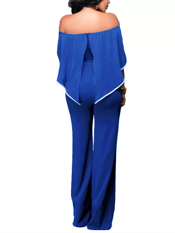 Women Off Shoulder High Waist Jumpsuits Rompers