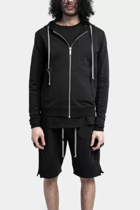 Zip hoodie pullover, Black